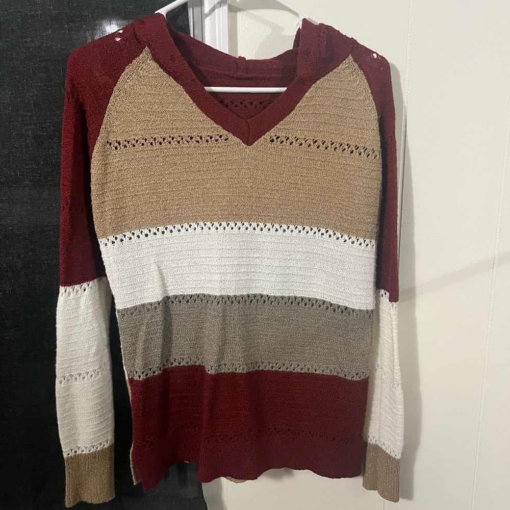Multicolored women’s knit sweater